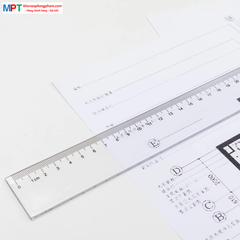Thước thẳng 50cm Deli 6250 - Trong suốt, vạch kẻ rõ ràng