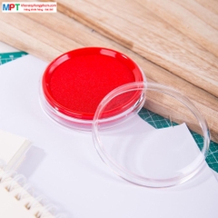 Khay mực dấu Deli 9863 - KT: 84x84x25 mm