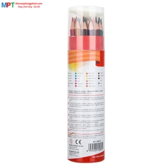 Bút chì màu 24 màu Deli EC00327 - ColoRun, cốc giấy, kèm gọt chì
