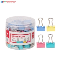 Kẹp bướm màu 15mm Deli E8556A - Hộp 60 cái