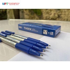 Hộp 12 Bút bi Deli Q29-BL Nét 0.7mm - Mực xanh (Tặng kèm giấy nhớ 3 size cao cấp)