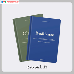 Sổ bìa bồi LIFE 6 - 160 trang 8618 - Kích thước 150 x 210mm - Định lượng 100gsm, kẻ caro