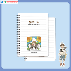 Sổ lò xo Hải Tiến A7 SMILE 200 trang 6768 - Giấy định lượng 80gsm, kích thước 70 x 100 mm