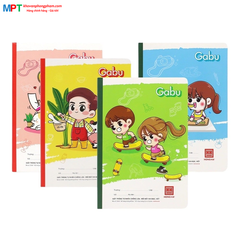 Vở 4 ô ly Hồng Hà 80 trang GABU 0549 - Định lượng 100gsm, giấy vàng chống lóa mỏi mắt - Mua 5 quyển tặng 01 bút chì