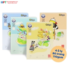[MẪU MỚI 2024] Vở 4 ô ly Hồng Hà 80 trang ORINGA 0598 - Định lượng 110gsm 7 sao - Mua 5 quyển tặng 1 bút chì