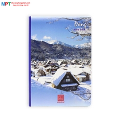 Vở kẻ ngang Hồng Hà 200 trang bốn mùa 1002 - Định lượng 58gsm - Mua 5 quyển tặng bút bi hoặc túi Clear
