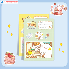 Vở 4 ô ly TINY 48 trang Hải Tiến 1237 - Giấy định lượng 120gsm - Mua 10 tặng 1 bút chì