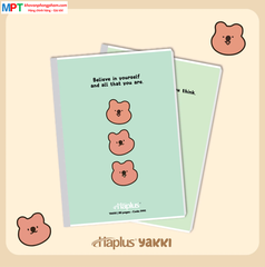 Vở kẻ ngang Haplus 80 trang YAKKI 9141 - Định lượng 60gsm, giấy chống lóa - Mua 10 quyển tặng 1 bút bi