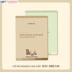 Vở kẻ ngang Hải Tiến 120 trang DAY DREAM 9127 - Định lượng 70gsm - Giấy vàng chống lóa - MUA 10 TẶNG 1 BÚT BI