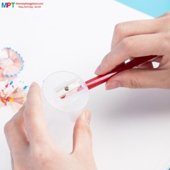 Bút chì màu 18 màu Deli EC00817 - Họa tiết Super Wings kèm gọt chì