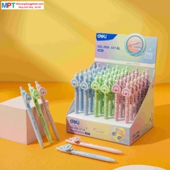 [MUA 10 TẶNG BÚT CHÌ] Bút gel Deli G17-BL ngòi 0.5mm - Mực xanh vỏ nhiều màu