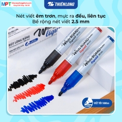 Bút lông bảng Thiên Long WB-022 Whiteboard Marker Liquid đầu 2.5 mm
