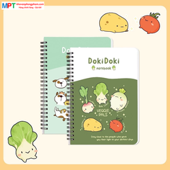 Sổ lò xo  Hải Tiến A5 300 trang DOKI DOKI 8557 - Kích thước 150 x 210 mm, Định lượng 70gsm