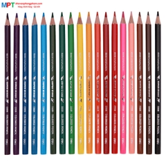 Bút chì màu 18 màu Deli EC00817 - Họa tiết Super Wings kèm gọt chì