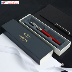 Bút bi Parker Jotter KST Red CT TB6-1953348 cao cấp ngòi 1.0mm - Mực xanh, vỏ bút màu đỏ
