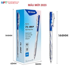 [TẶNG BÚT NHẬT 28K] Hộp 20 Bút bi Thiên Long TL-027 nét 0.5mm