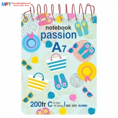 Sổ lò xo Klong A7 200 trang 935 (82x110mm)