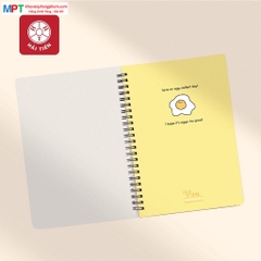 Sổ lò xo bìa nhựa cao cấp VIVA khổ B5 Hải Tiến 200 trang 6546 (KT: 175x250mm) - Kẻ Caro 5x5mm