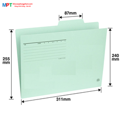Tập 10 Bìa giấy IF A4-E Plus - Individual folder A4 E87 - File đặt bàn, file lệch