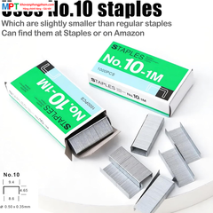 Máy dập ghim tự động Plus - Sử dụng cáp USB hoặc pin - Dập tối đa 20 tờ A4 - Dùng ghim bấm số 10