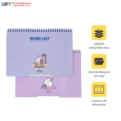 Sổ học từ vựng Word List khổ B5 KLONG 120 trang 917 - Định lượng 100gsm - Kích thước 175x250mm