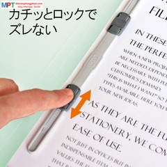 Tập 10 Bìa acco giấy Plus A4-S 0021N - Chứa được 180 tờ giấy A4 - Bìa hồ sơ giấy (Flat file)