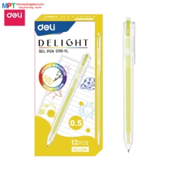 Bút gel nhiều màu Deli G118 nét 0.5mm - nhanh khô viết đều trơn tru lâu hết mực chất lượng cao