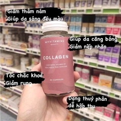 Viên uống Collagen thủy phân Myvitamins Beauty Pháp - 90 viên - Bó quyết trẻ đẹp mỗi ngày.