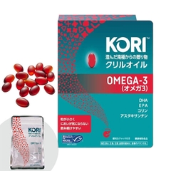Dầu Nhuyễn Thể Kori Krill Oil Omega-3 Nhật Bản 152 Viên – Hỗ Trợ Tim Mạch, Não Bộ Và Làm Đẹp Da
