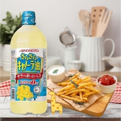 Dầu ăn hoa cải Ajinomoto Nhật Bản - 1l - An toàn, chất lượng