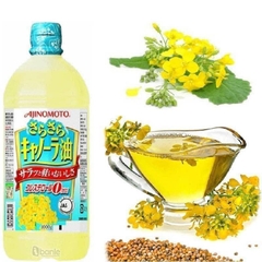 Dầu ăn hoa cải Ajinomoto Nhật Bản - 1l - An toàn, chất lượng
