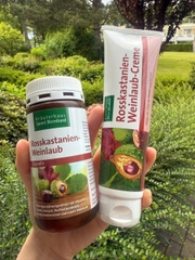 Viên uống trị suy giãn tĩnh mạch Sanct Bernhard Rosskastanien Weinlaub Đức – Hỗ trợ tăng tuần hoàn, giảm nặng chân (120 viên)