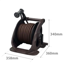 Bộ cuộn ống tưới cây 20m tough brown Takagi R220TBR – Giải pháp tưới tiện lợi, bền bỉ chuẩn Nhật