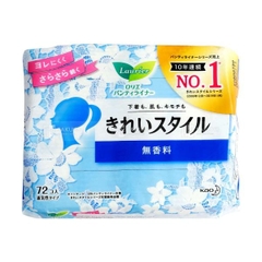 BVS hàng ngày Kao Laurier&nbsp; 72 Miếng – Mỏng nhẹ, thoáng khí, bảo vệ dịu nhẹ mỗi ngày