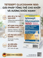 Tetesept Glucosamin 1650 + Hyaluron + Chondroitin 40 viên Đức – Hỗ trợ xương khớp khỏe mạnh