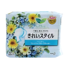 BVS hàng ngày Kao Laurier&nbsp; 72 Miếng – Mỏng nhẹ, thoáng khí, bảo vệ dịu nhẹ mỗi ngày