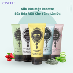 Sữa Rửa Mặt Rosette Nhật Bản Chính Hãng - Làm Sạch Sâu, Hỗ Trợ Giảm Mụn