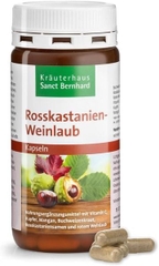 Viên uống trị suy giãn tĩnh mạch Sanct Bernhard Rosskastanien Weinlaub Đức – Hỗ trợ tăng tuần hoàn, giảm nặng chân (120 viên)