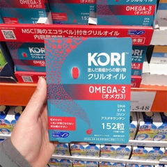 Dầu Nhuyễn Thể Kori Krill Oil Omega-3 Nhật Bản 152 Viên – Hỗ Trợ Tim Mạch, Não Bộ Và Làm Đẹp Da