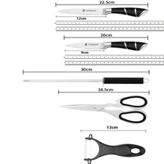 Bộ Dao Nhà Bếp Kitchen King KK010 (9 Món) Cao Cấp, Đa Năng Nhật Bản