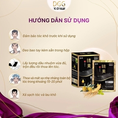 Dầu Gội Phủ Bạc Thảo Dược Komi Nhật Bản (Hộp 10 Gói x 25ml) – Phủ Bạc Tự Nhiên Chỉ Sau 5 Phút