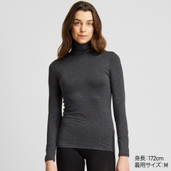 Áo giữ nhiệt nữ cổ lọ Heattech Uniqlo