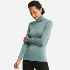Áo giữ nhiệt nữ cổ lọ Heattech Uniqlo