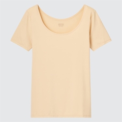 Áo giữ nhiệt nữ cộc tay Heattech Uniqlo