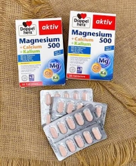 Viên Uống Magnesium 500 + Calcium + Kalium Doppelherz 30 Viên – Bổ Sung Magie, Canxi, Kali Cho Cơ Bắp Và Xương Khớp