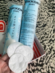 Bông Tẩy Trang Nokkori Nhật Bản 150 Miếng – Mềm Mịn, Không Xơ Bông, Tiết Kiệm Toner