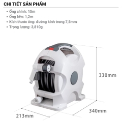 Bộ vòi tưới cây đa năng Takagi R715FJC2 - Aurora X2 (15m) - Made in Japan