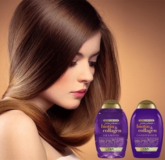 Cặp Dầu Gội & Xả Biotin Collagen Màu Tím – Tóc Dày Mượt Bồng Bềnh Chuẩn Salon