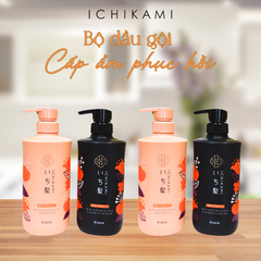 Cặp Dầu Gội Ichikami Mẫu Mới – Nuôi dưỡng tóc chắc khỏe, suôn mượt từ gốc đến ngọn
