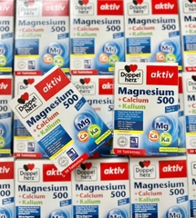 Viên Uống Magnesium 500 + Calcium + Kalium Doppelherz 30 Viên – Bổ Sung Magie, Canxi, Kali Cho Cơ Bắp Và Xương Khớp